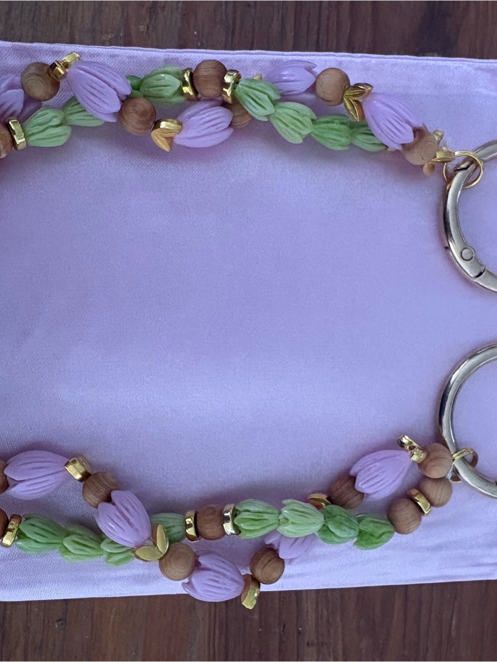 Handmade Lavender and Green Hawai’ian Lei Accessorie